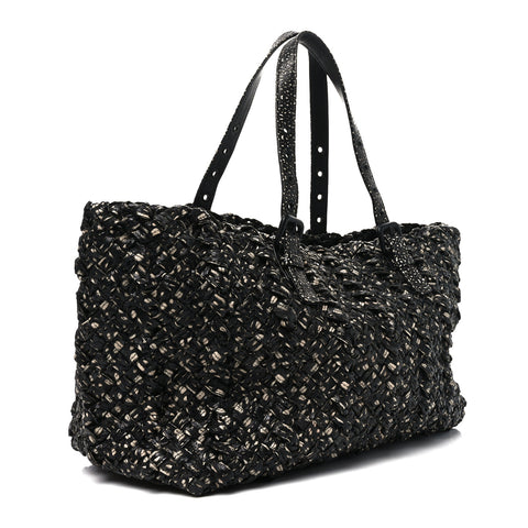 Nappa Nastri Medium Lido Tote Bag Tourmaline