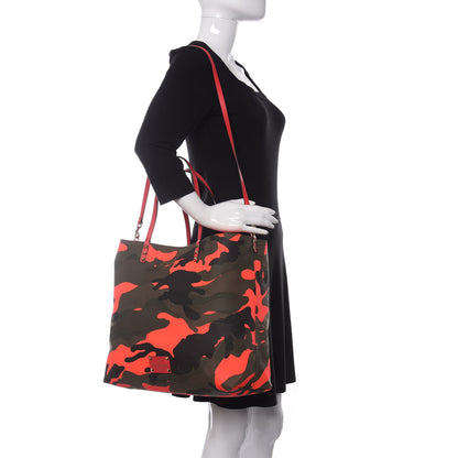 Valentino Garavani Canvas Camouflage Rockstud Reversible Tote Pink 2 of 14