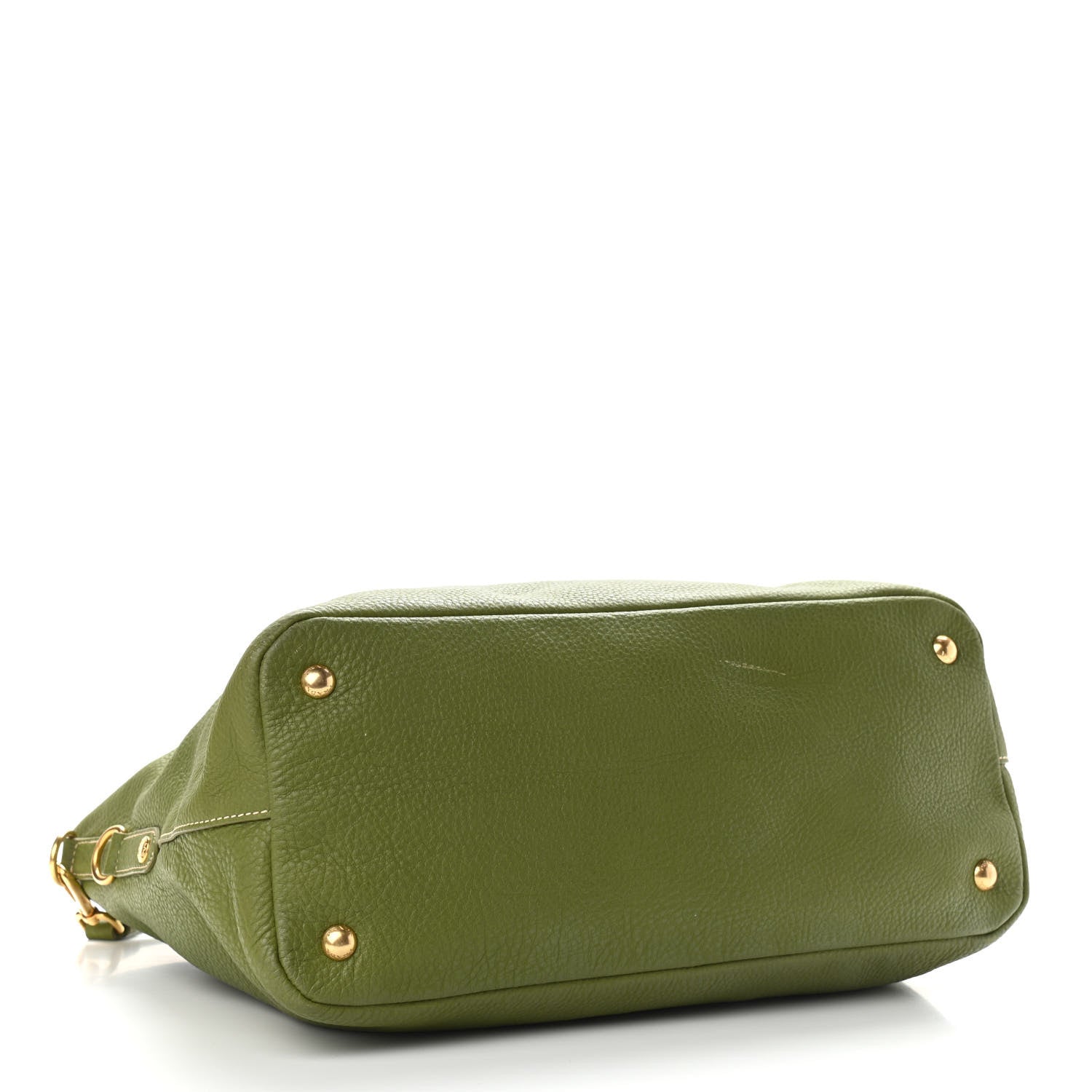 Prada Vitello Daino Shopping Tote Green 4 of 10