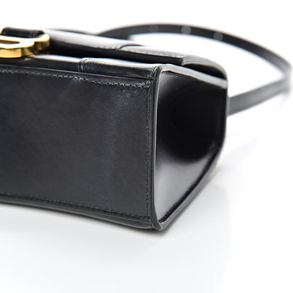 Balenciaga Shiny Box Calfskin Hourglass Top Handle Bag XS Black 9 of 14