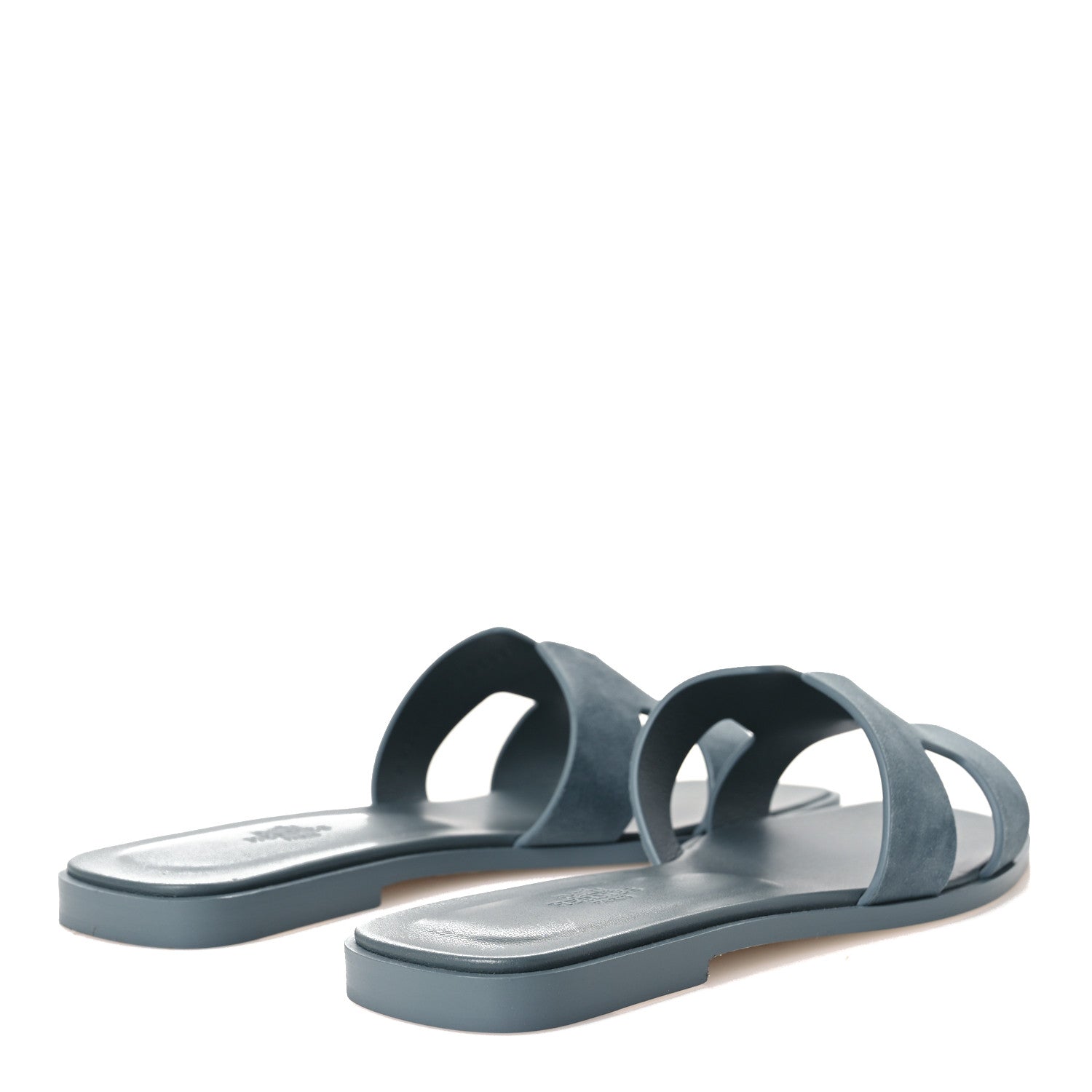 Hermes Suede Goatskin Oran Sandals 39 Bleu Tonnerre 39 Bleu Tonnerre 5 of 12