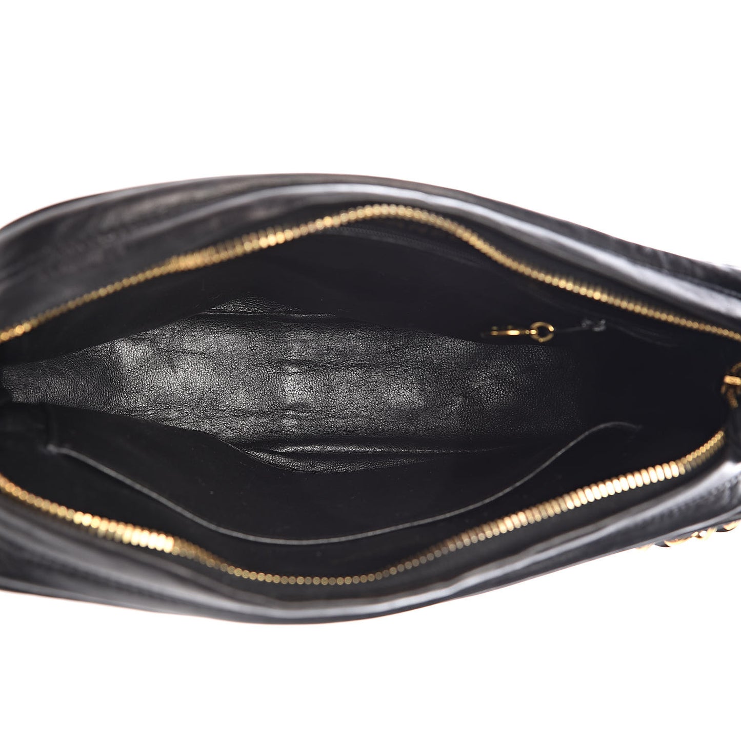 Lambskin Quilted Camera Case Black