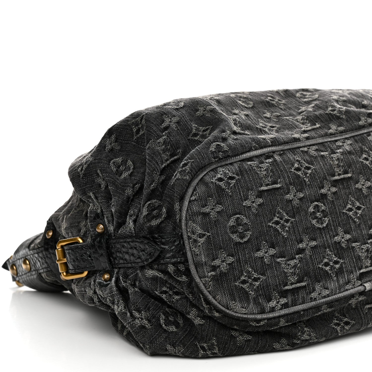 Louis Vuitton LOUIS VUITTON Denim Mahina XS Black 9 of 10
