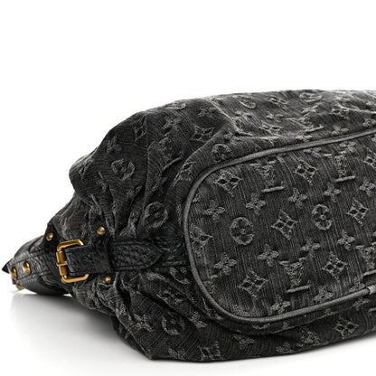 Louis Vuitton LOUIS VUITTON Denim Mahina XS Black 9 of 10