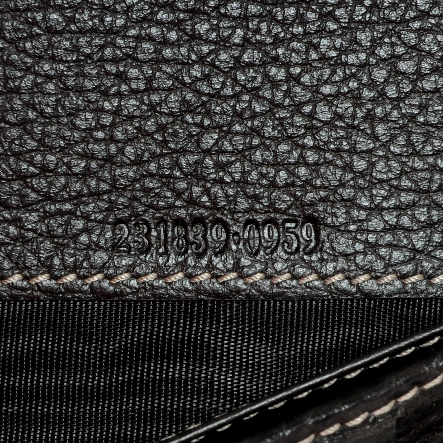 Crystal Monogram Continental Charmy Wallet Brown