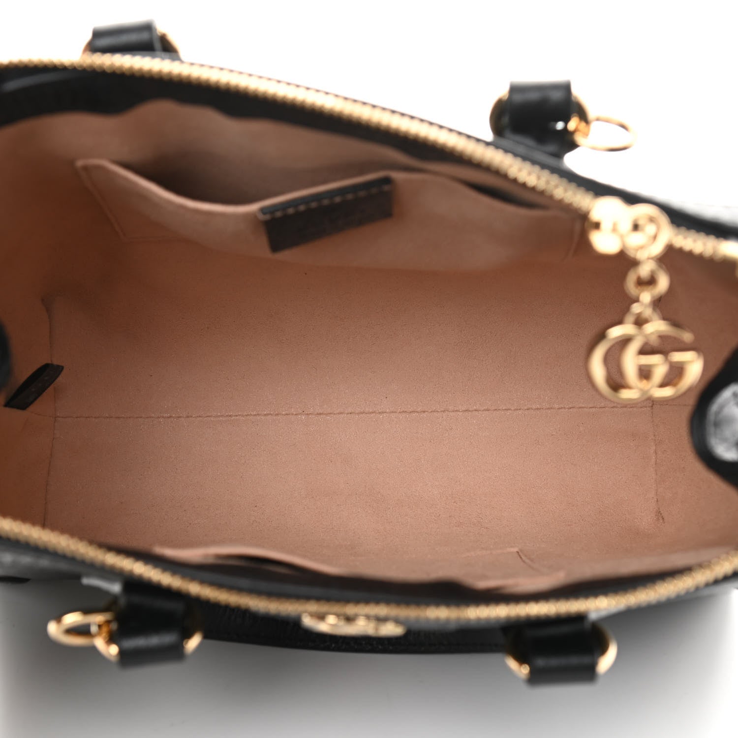 Gucci Textured Calfskin Web Small Ophidia Tote Bag Black 5 of 11