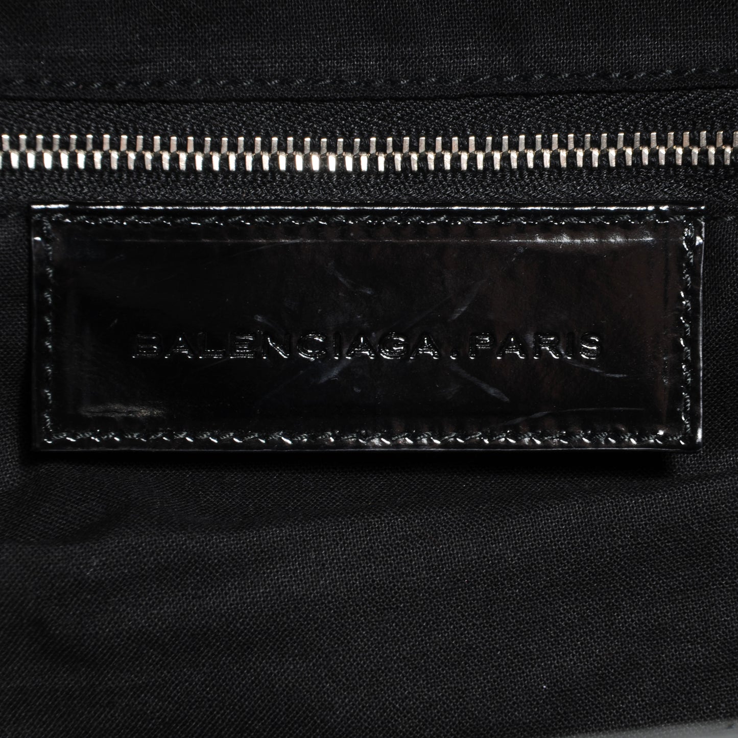 Patent Leather Bowling MM Bag Black