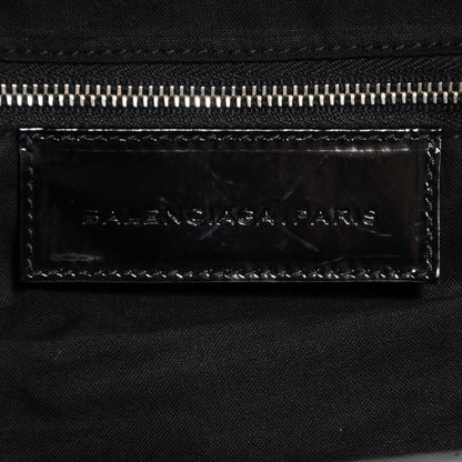 Balenciaga Patent Leather Bowling MM Bag Black 6 of 8