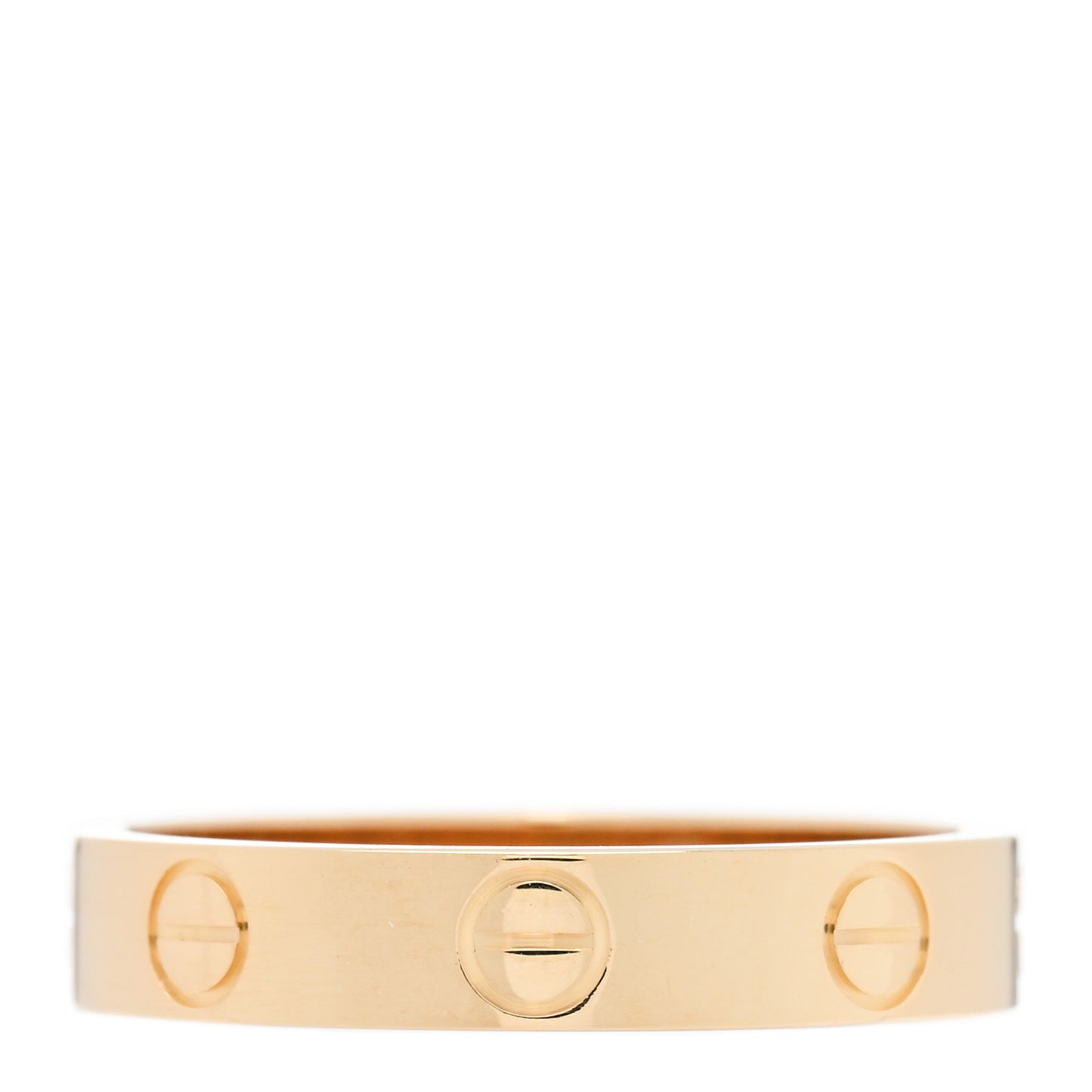 18K Yellow Gold 3.5mm LOVE Wedding Band Ring 52 6