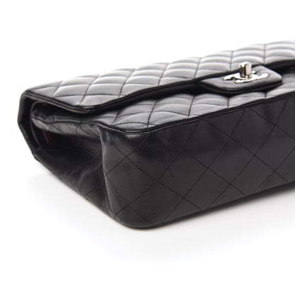 Chanel Lambskin Quilted Medium Double Flap Black 6 of 10