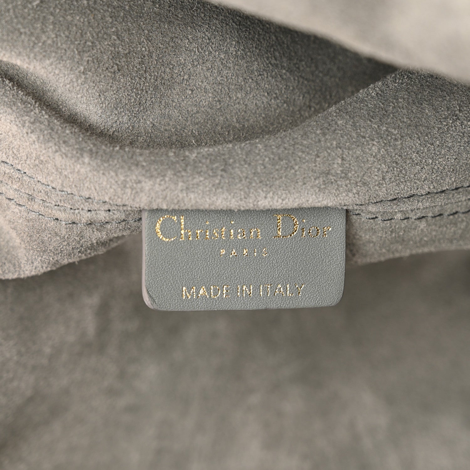 Christian Dior Calfskin Macrocannage Large Toujours Stone Grey