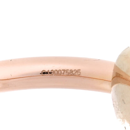 Pomellato 18K Rose Gold White Topaz Classic Nudo Ring 54 6.75 6 of 6