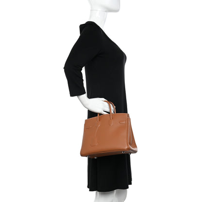 Hermes Swift Birkin Shadow 25 Gold 2 of 10