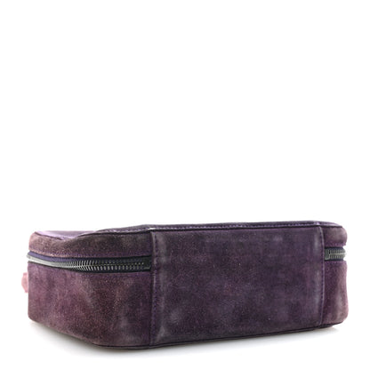 Chanel Suede CC Handbag Purple 4 of 15
