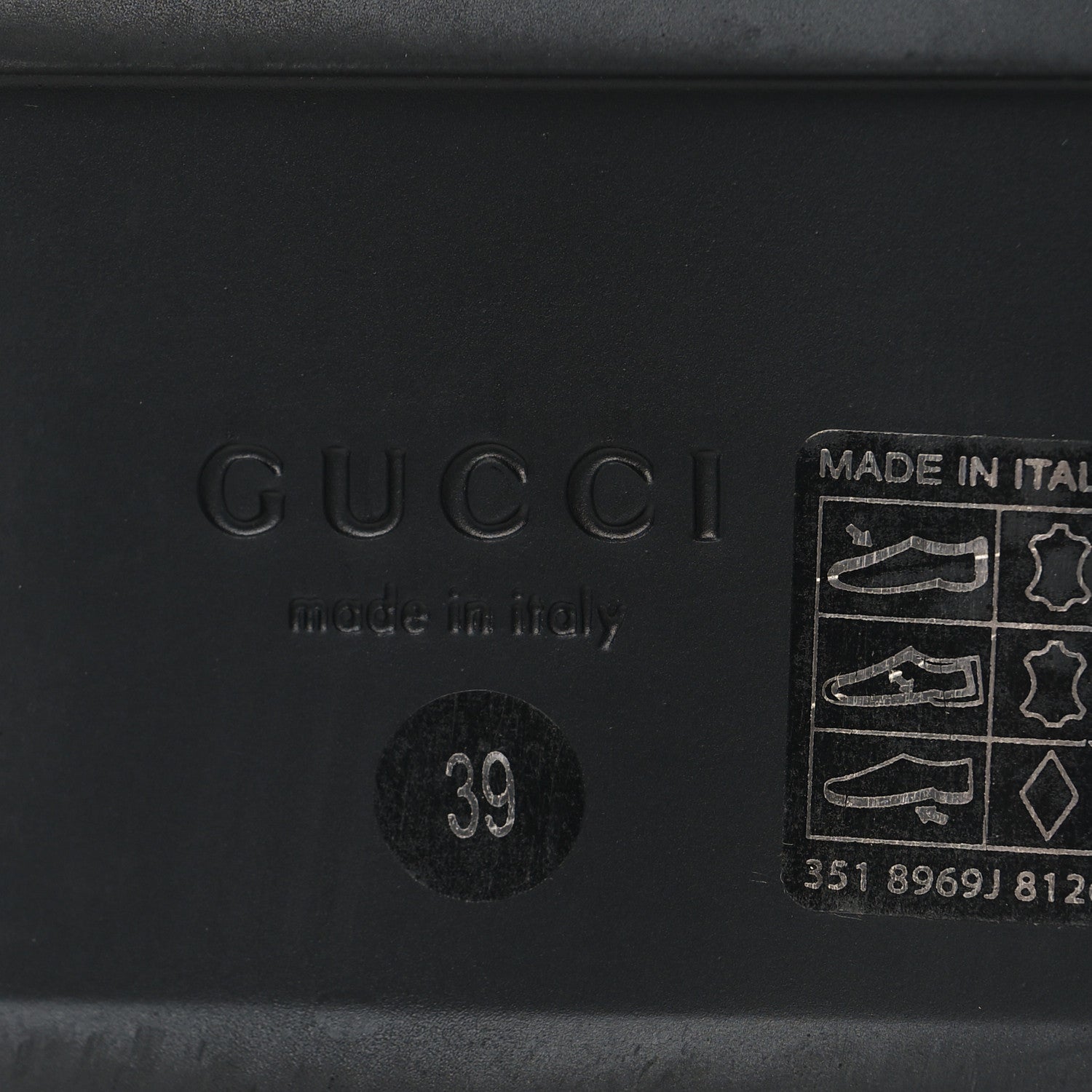 Gucci Jakarta Calfskin Womens Horsebit Slippers 39 Black 8 of 10