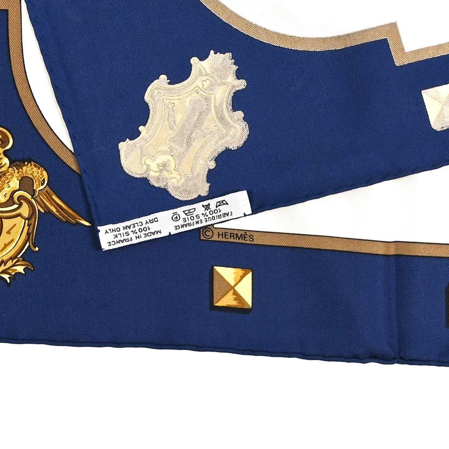 Silk Keys Les Cles Scarf 90 Bleu