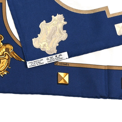 Hermes Silk Keys Les Cles Scarf 90 Bleu 3 of 3