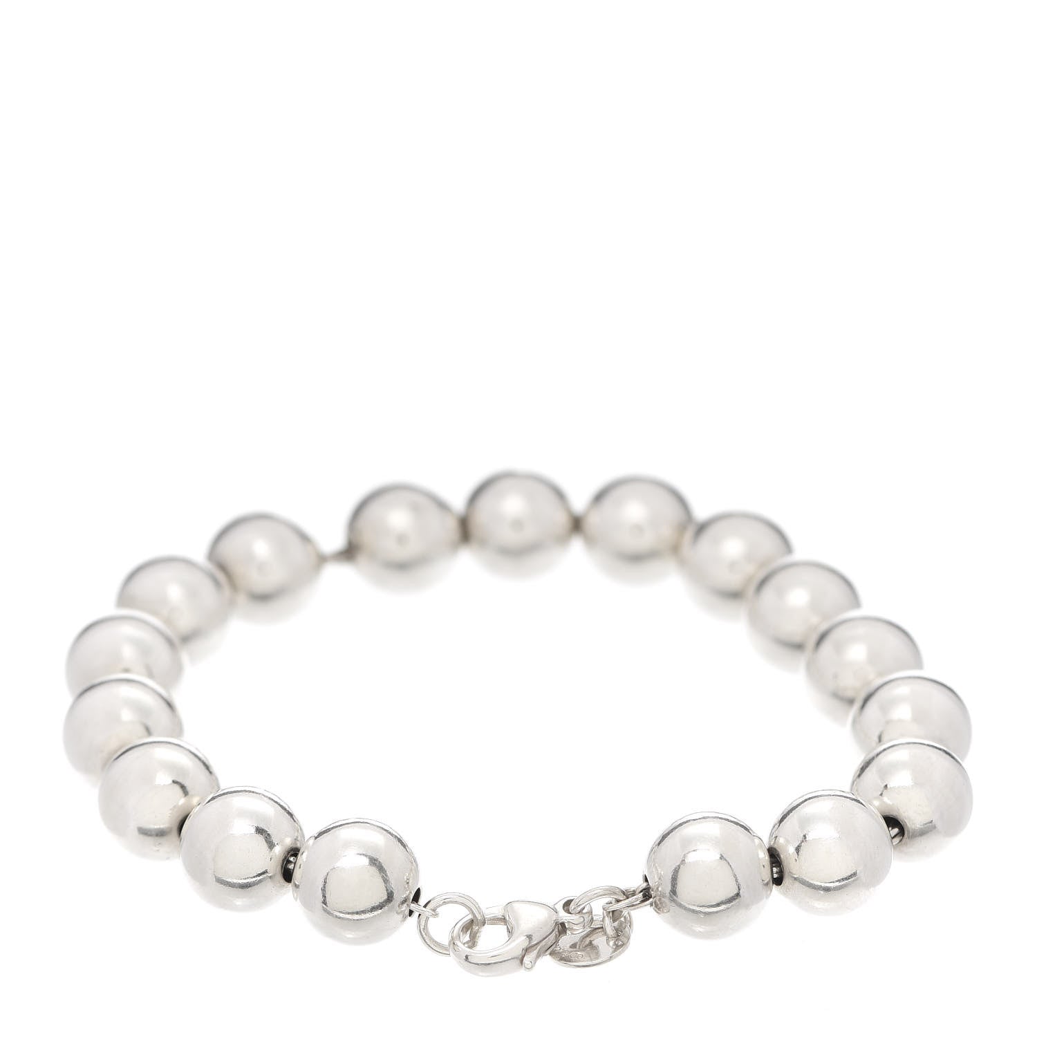 Tiffany Sterling Silver 10mm HardWear Ball Bracelet 3 of 4