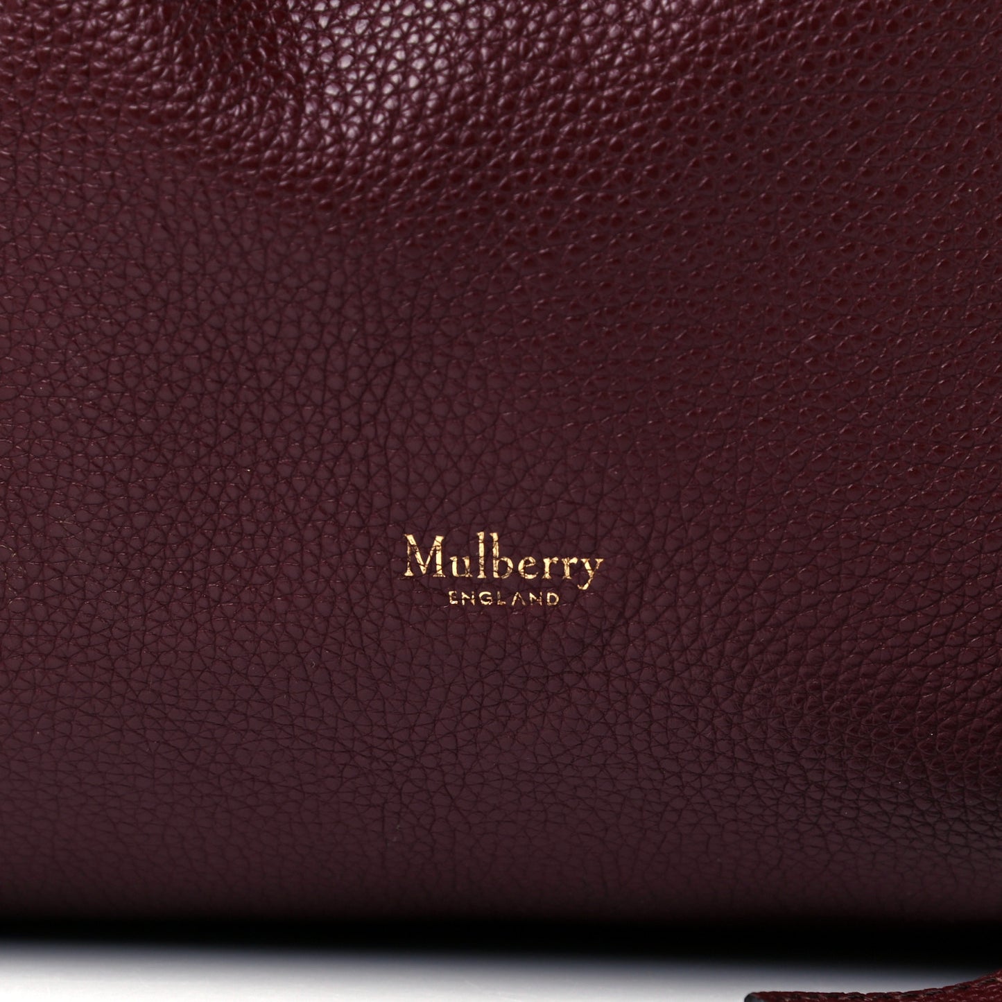 Grained Calfskin Small Tyndale Bucket Bag Burgundy