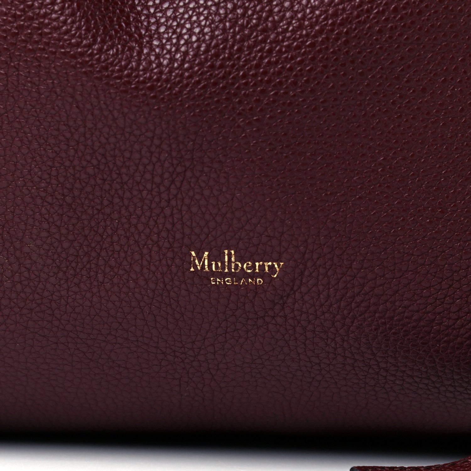 Mulberry Grained Calfskin Small Tyndale Bucket Bag Burgundy 7 of 10