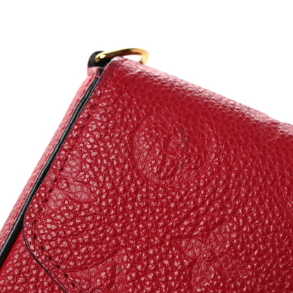 Louis Vuitton Empreinte Pochette Felicie Chain Wallet Scarlet 13 of 14
