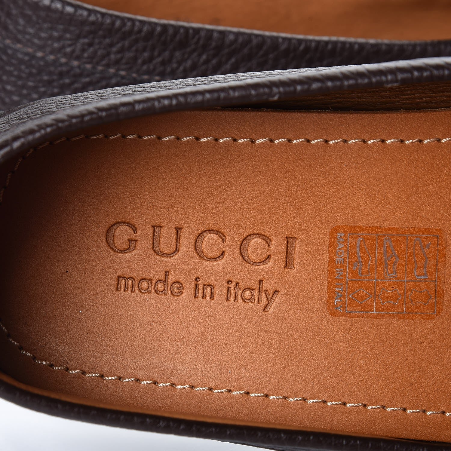 Gucci Calfskin Web Mens Horsebit Driver Loafers 7.5 Cocoa 6 of 10