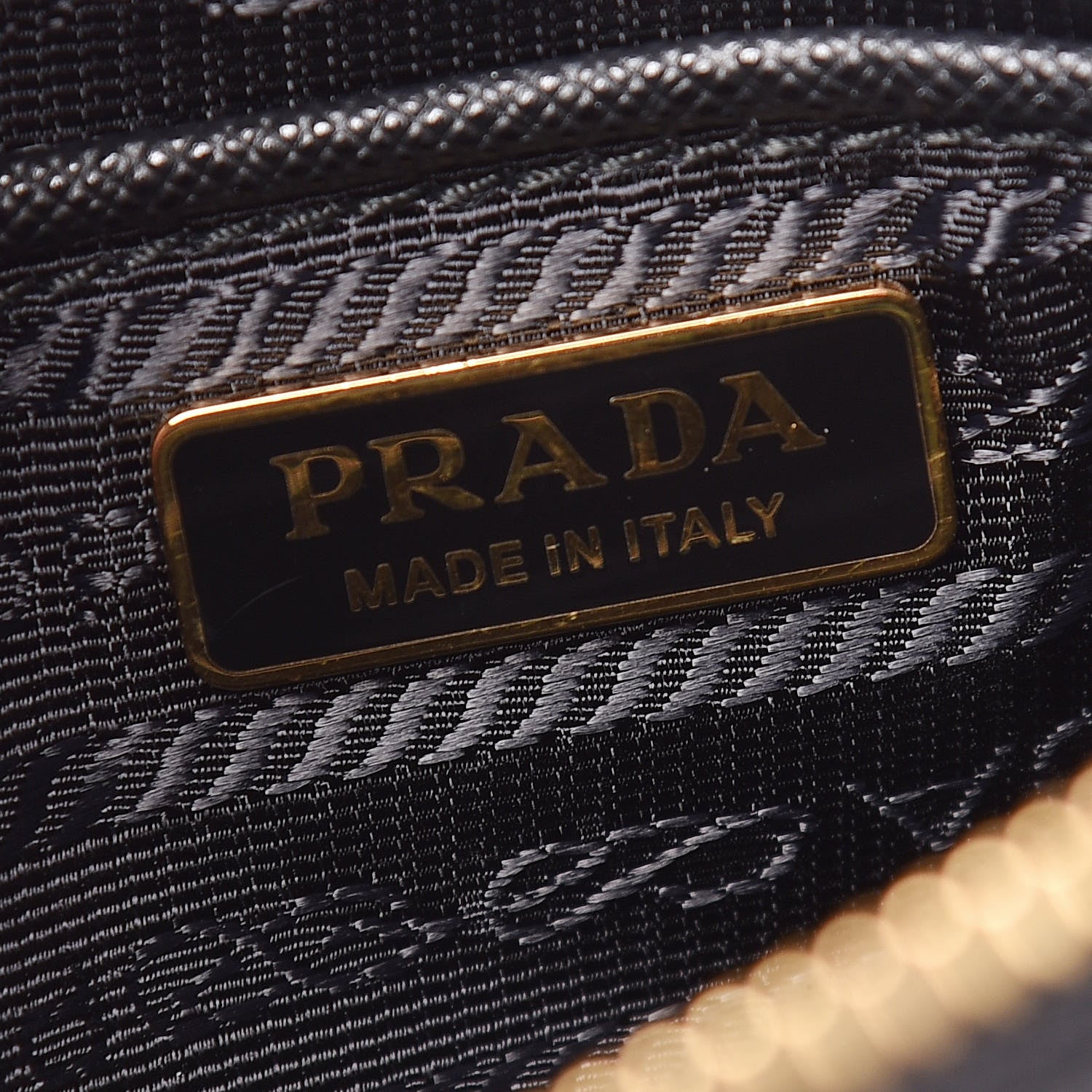 Prada Saffiano Small Flat Pouch Black 8 of 10
