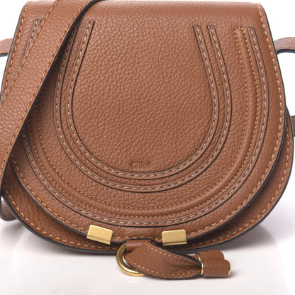 Chloe Calfskin Mini Marcie Round Crossbody Bag Tan 9 of 9