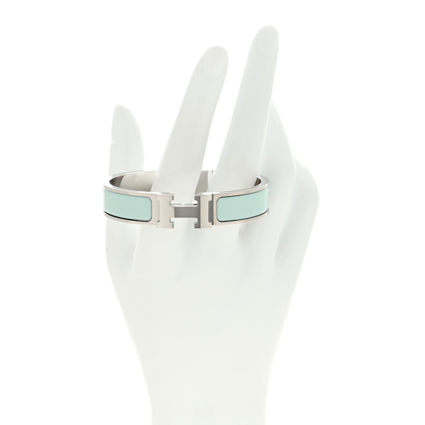 Enamel Narrow Clic Clac H Bracelet PM Mint