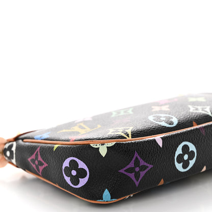 Louis Vuitton Monogram Multicolor Pochette Accessories Black 9 of 11