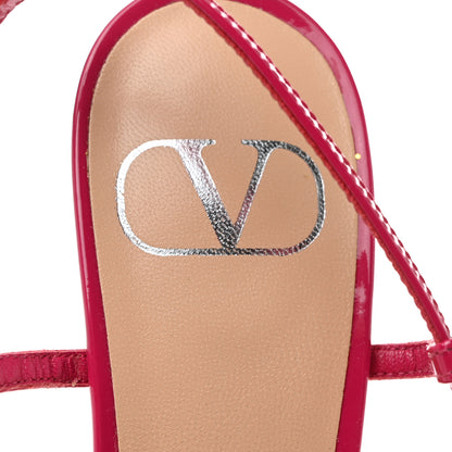 Valentino Garavani Patent Tonal Vlogo Slingback 80mm Pumps 37.5 Blossom 6 of 9