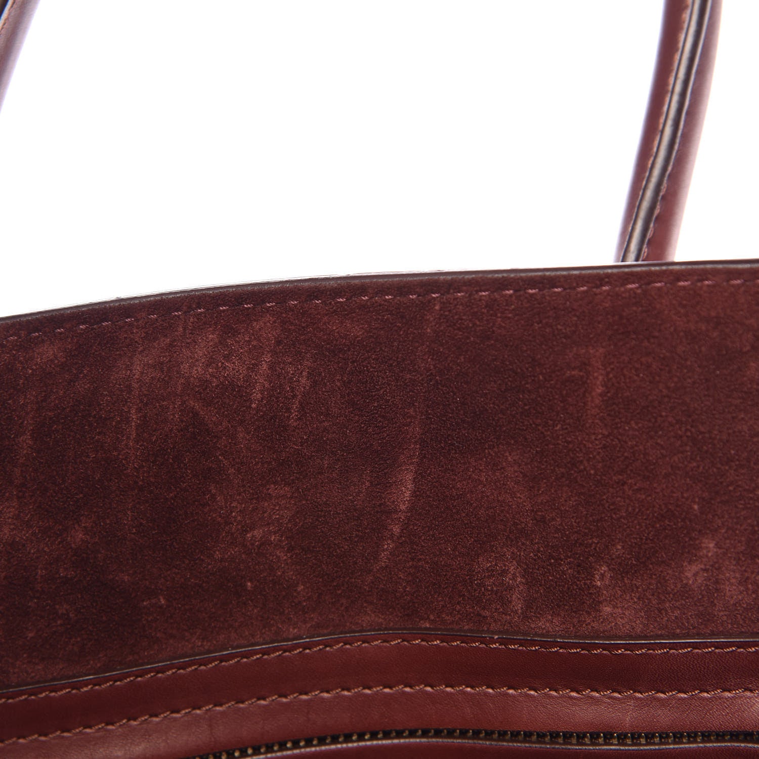 Celine Natural Calfskin Medium Phantom Luggage Burgundy 8 of 11