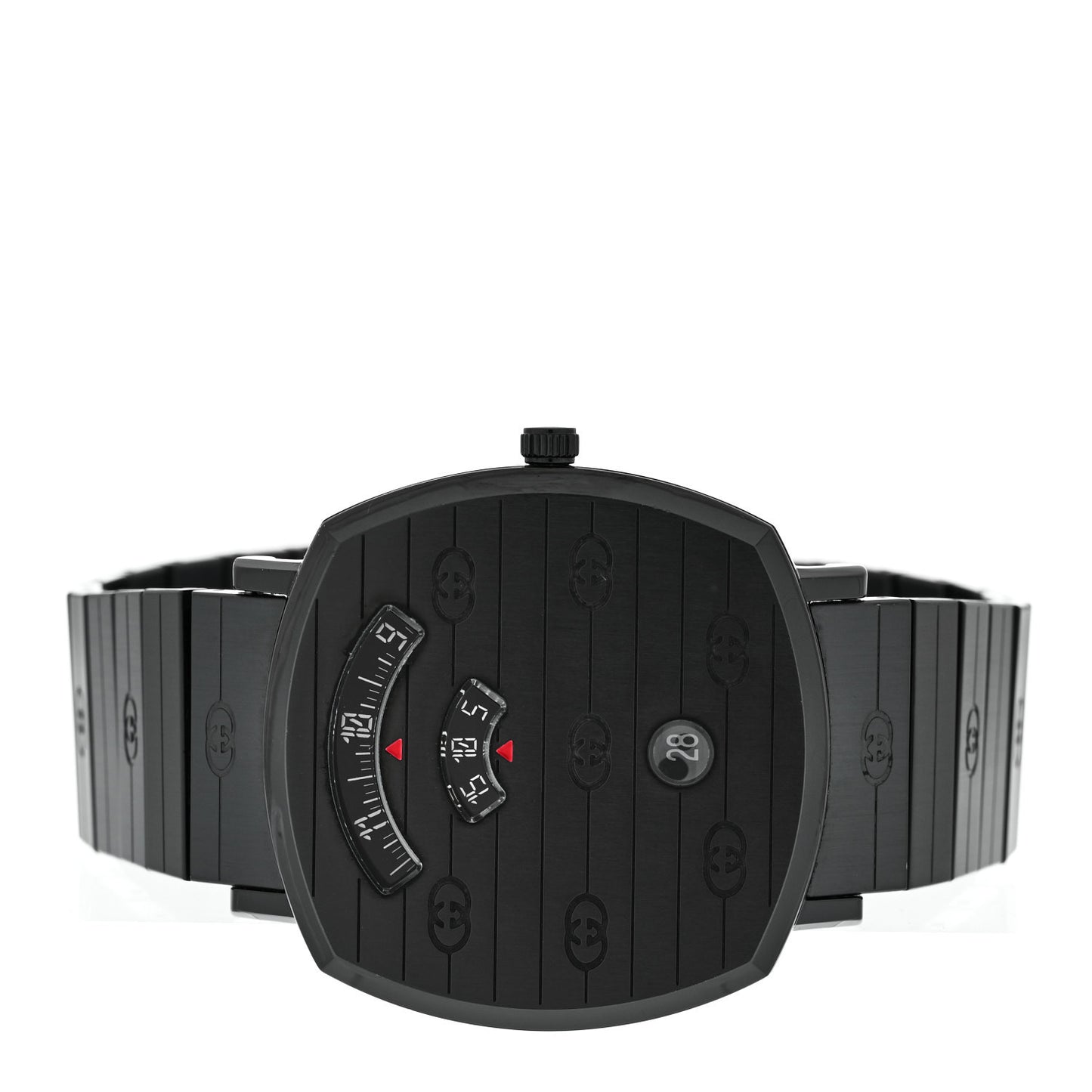 PVD Stainless Steel 38mm Grip Quartz Watch Black