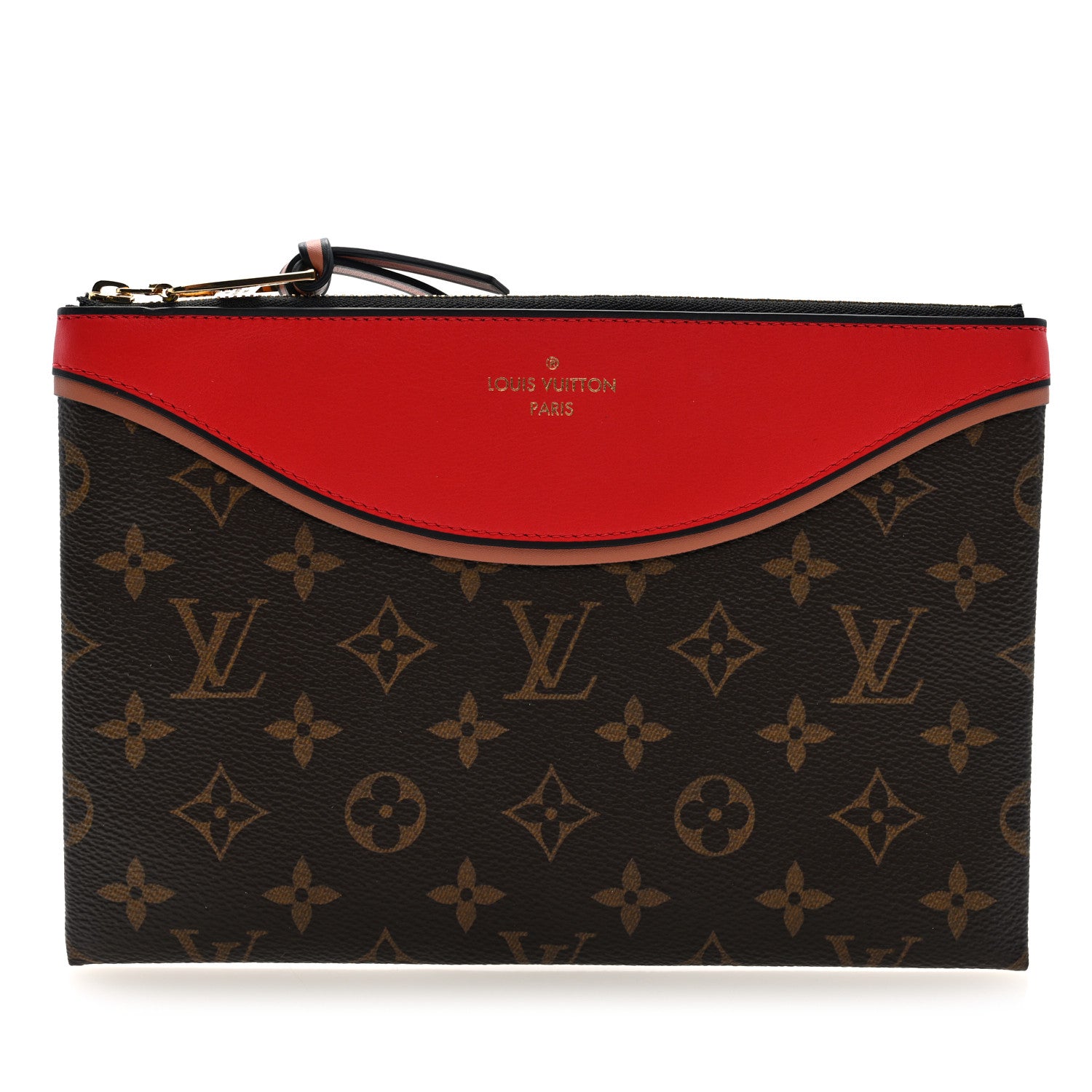 Louis Vuitton Monogram Tuileries Pochette Red 1 of 6