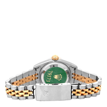 Rolex Stainless Steel 18K Yellow Gold Diamond 26mm Oyster Perpetual Datejust Watch Champagne 79173 3 of 4
