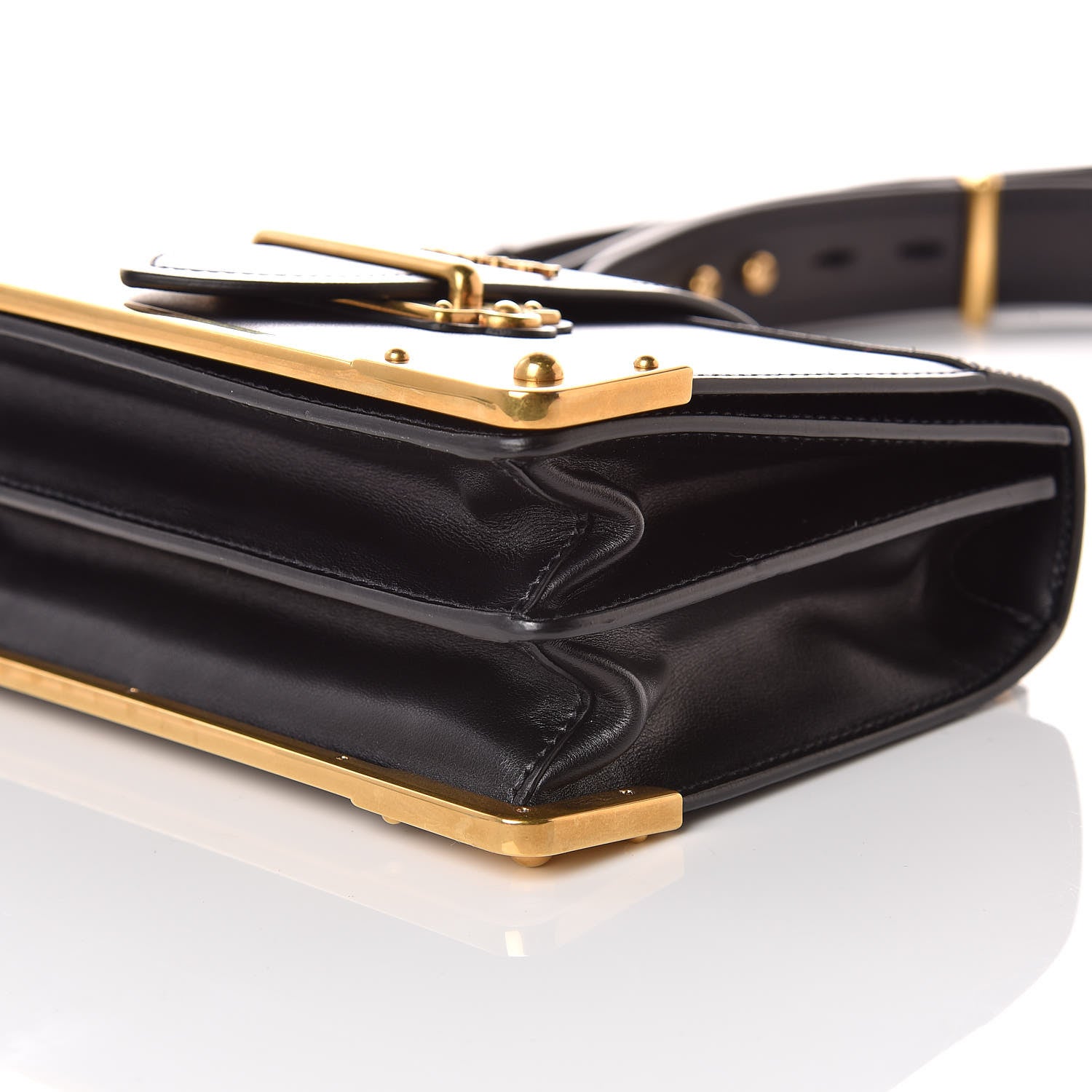 Prada City Calf Saffiano Cahier Bag Black 6 of 10