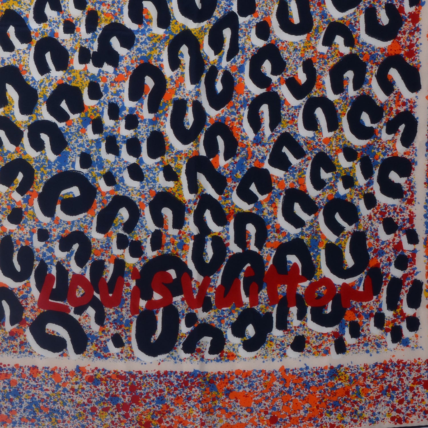 Louis Vuitton Silk Leo Spray Giant Square Piment 4 of 6
