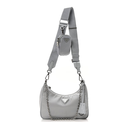Prada Re-Nylon Saffiano Re-Edition 2005 Shoulder Bag Fiordaliso 1 of 11