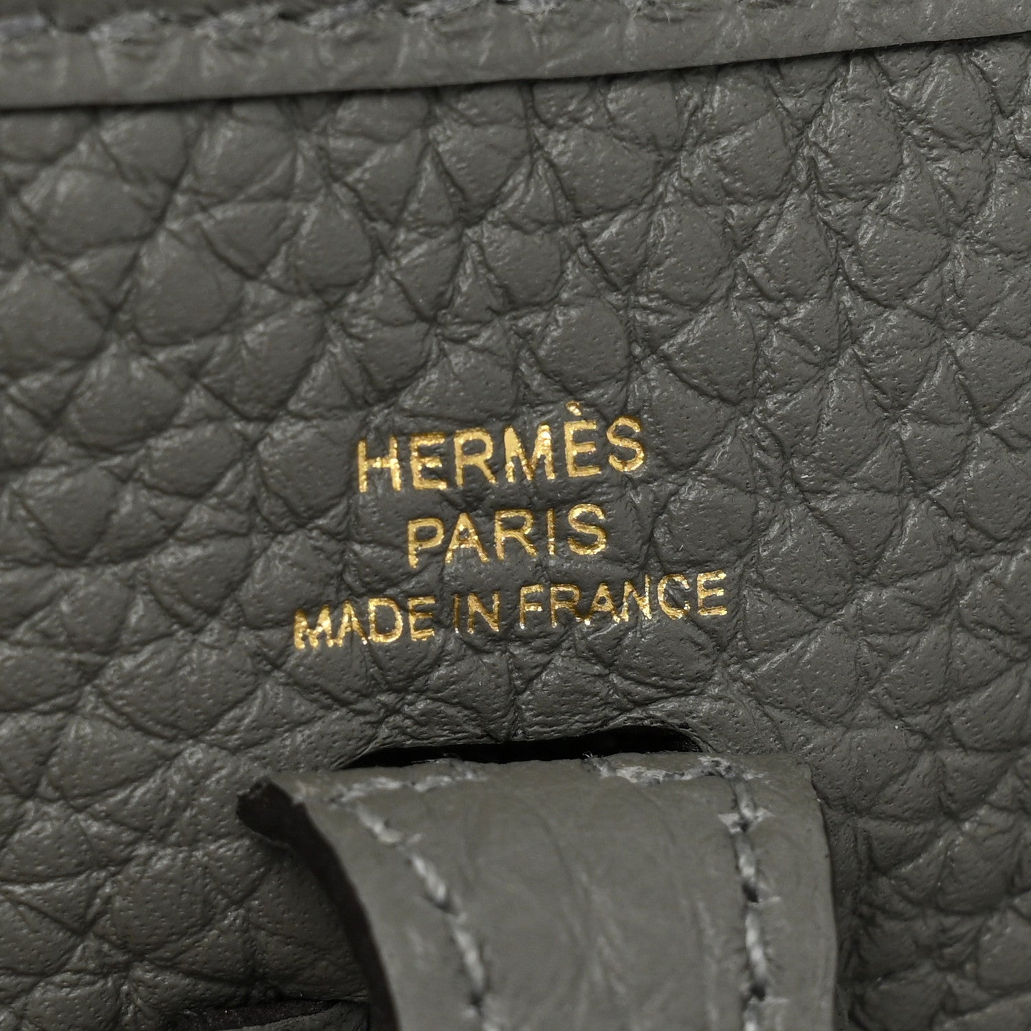 Hermes Taurillon Clemence Evelyne TPM Gris Meyer 5 of 7