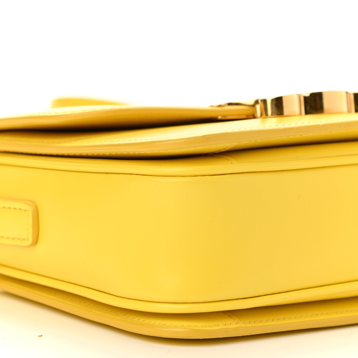 Celine Shiny Calfskin Medium Triomphe Citron 5 of 10