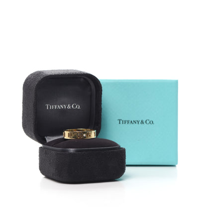 Tiffany 18K Yellow Gold Diamond Wide Atlas Pierced Ring 60 9.25 5 of 5