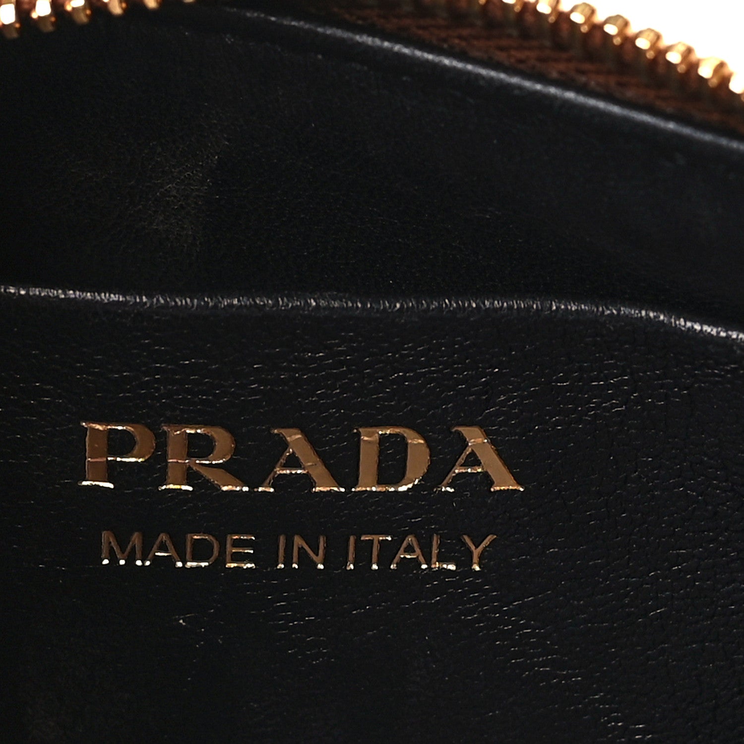 Prada Soft Calfskin Arque Shoulder Bag Cognac 5 of 7