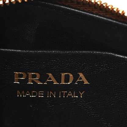 Prada Soft Calfskin Arque Shoulder Bag Cognac 5 of 7