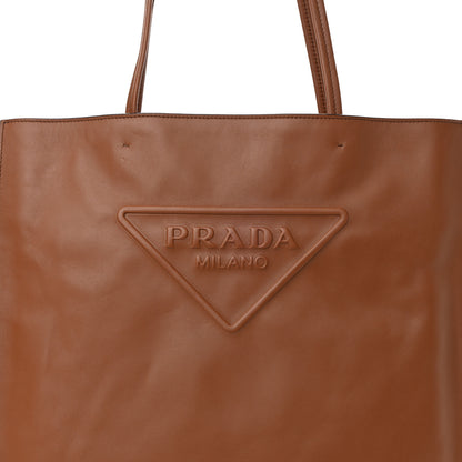 Prada Soft Calfskin Tote Cognac 8 of 11