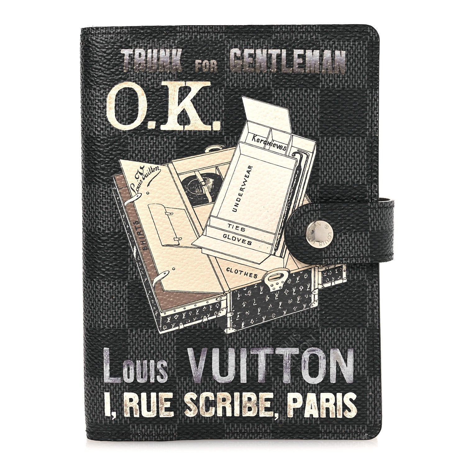 Louis Vuitton Damier Graphite Small Ring Trunks Agenda Cover 1 of 9
