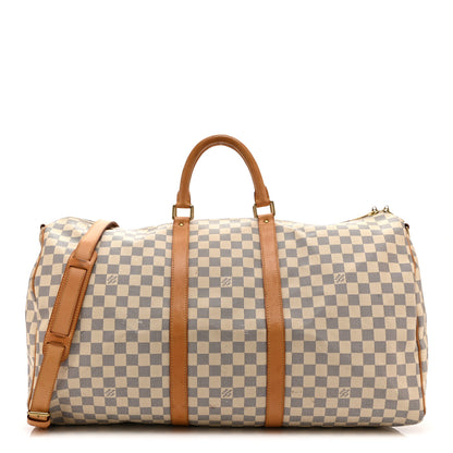 Louis Vuitton Damier Azur Keepall Bandouliere 55 1 of 12