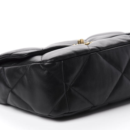 Chanel Lambskin Quilted Large 19 Flap Black 6 of 10