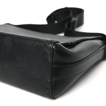 Louis Vuitton Calfskin Monogram Shadow Sprinter Messenger Black 9 of 9