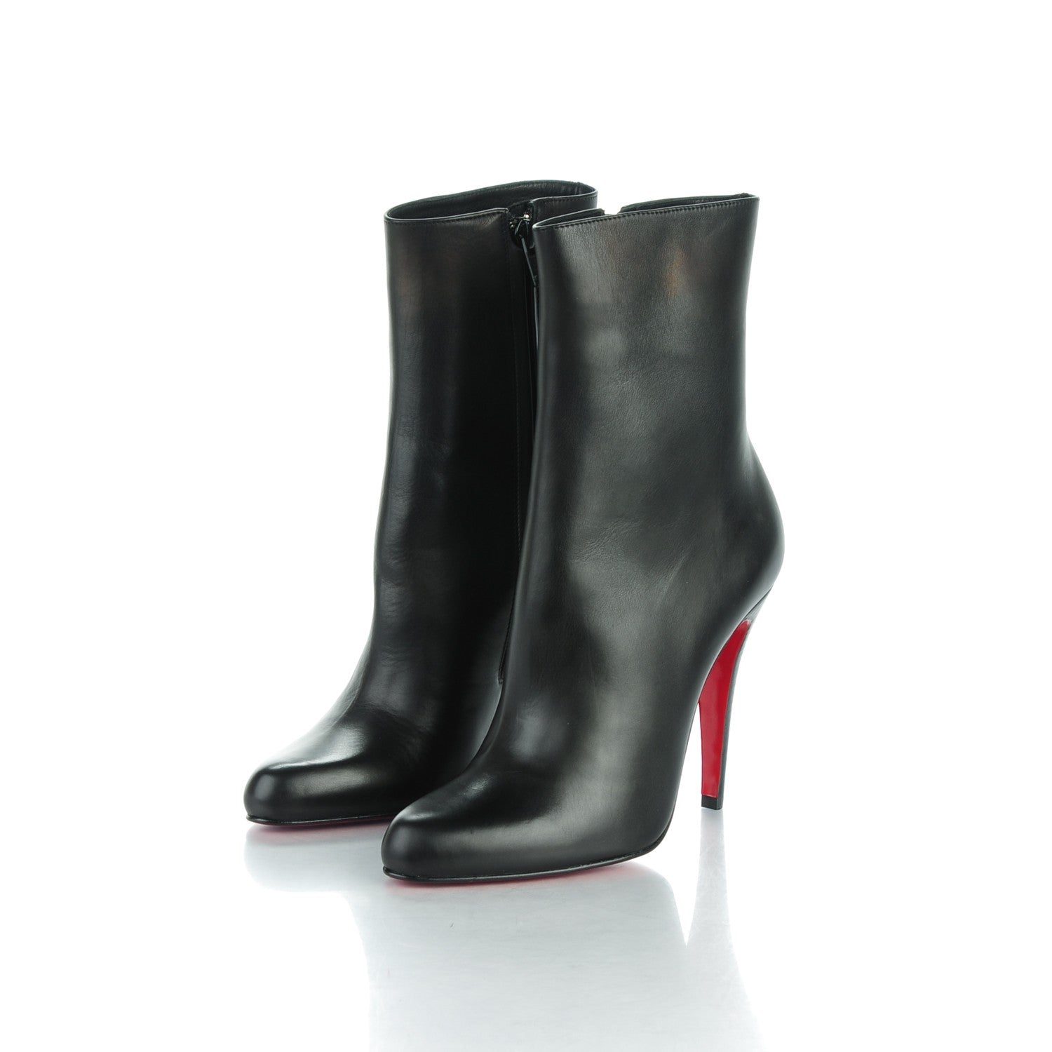 Christian Louboutin Calfskin 100 Paris Ankle Boots 36 Black 3 of 7