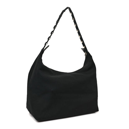 Salvatore Ferragamo Canvas Vara Shoulder Bag Black 3 of 10